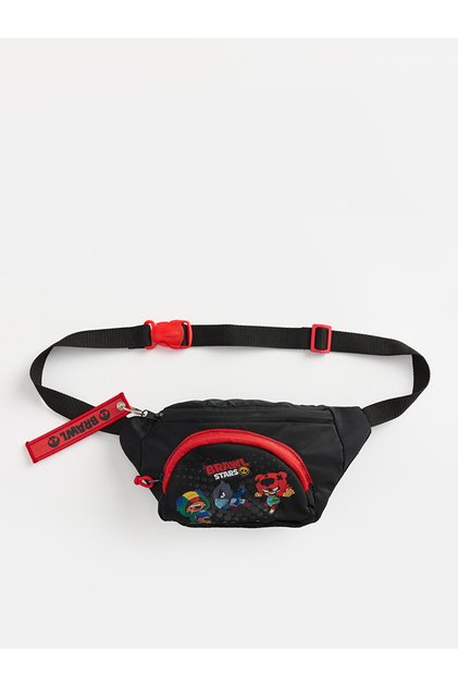 Seray New Season Black Printed Boy's Waist Bag
