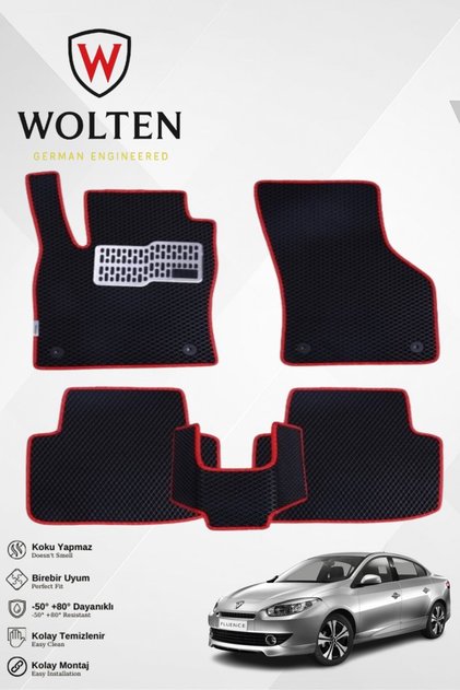 RENAULT-FLUENCE-(2009-2014) İÇİN EVA İÇ PASPAS TAKIMI (METAL TOPUKLUK DAHİL)