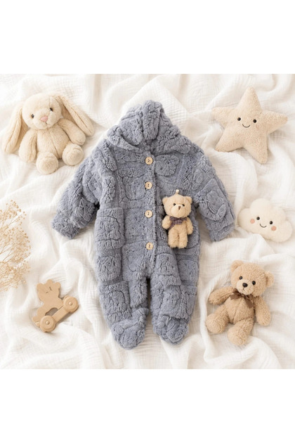 Soft Toy Bear Welsoft Winter Jumpsuit