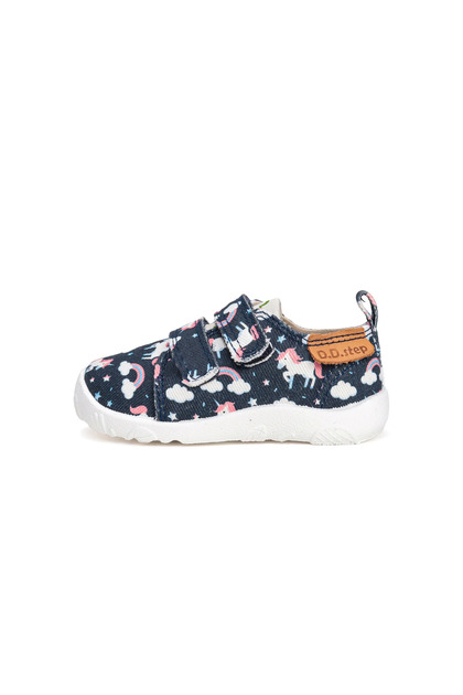 DD Step C 086-52832 Papuci tip barefoot pentru copii, Textil, Talpă flexibilă, Albastru regal