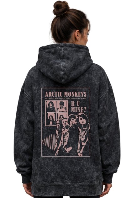 Arctic Monkeys Music Group Printed Unisex Oversize Premium Washable Hoodie Sweatshirt