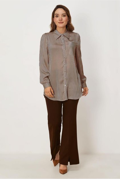 Striped Satin Tunic 46795