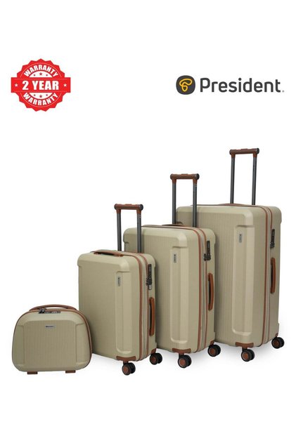 Premium 4 Piece Luggage Sets with PP Hardshell (14"20"24"28 ) 4224-CHAMPAGNE