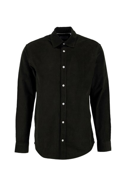 Siyah Erkek Gömlek 12298525 JJEFIELD CORD SHIRT LS SN