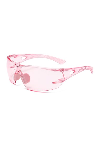 Pink Multi-color Rimless PC Safety Glasses, Anti-pollen Anti Blue Light Protective Eyewear for Men W