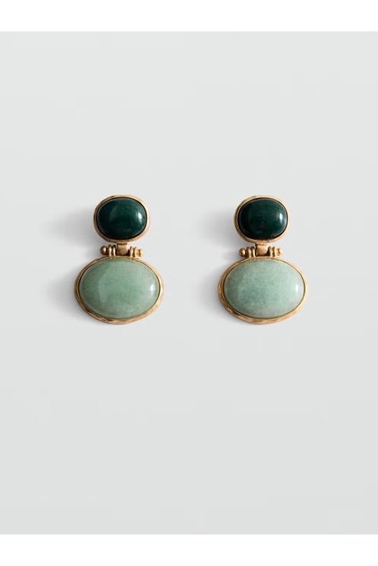 Water Green Ethnic Copper Women's Earrings