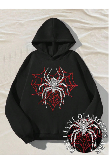 BRZ COLLECTION Unisex Oversize Spider Hoodie - Fiyatı, Yorumları