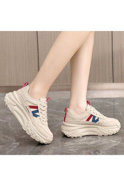 Women's Khaki Lightweight Sneakers