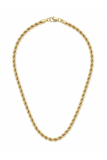 Cm Twisted Chain Model Gold Color 50 cm Women's Necklace