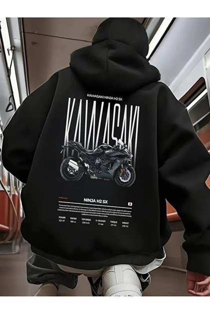 Oversize Zippered Snow Mask Hoodie – Unisex