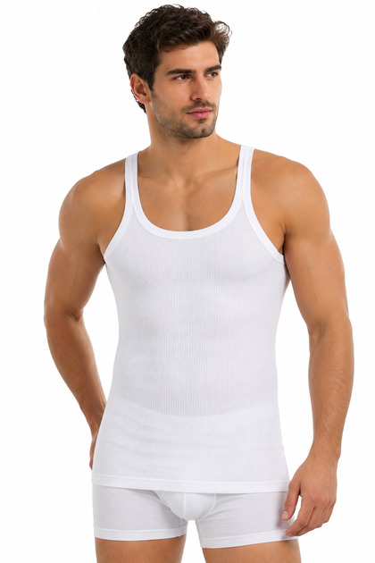 Yildiz Çamaşir 3-Pack Striped Camisole Thin Strap Sports Undershirt – Flexible and Comfortable Fit