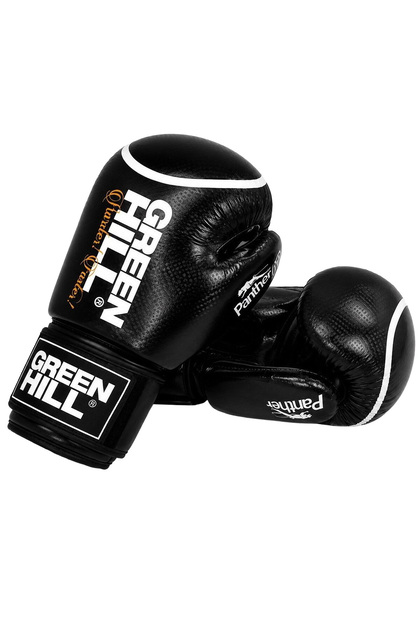 Panther Carbon Leather Boxing and Kickboxing Gloves