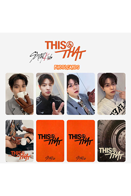 Kpop Dünyasi STRAY KIDS '' This & That '' FANS Ver. Photocards Set