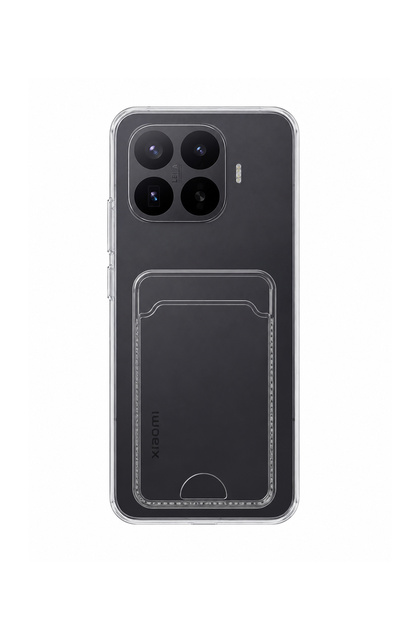 Mi 17 Compatible Card Holder Detailed Transparent Silicone Case | Yuki Series