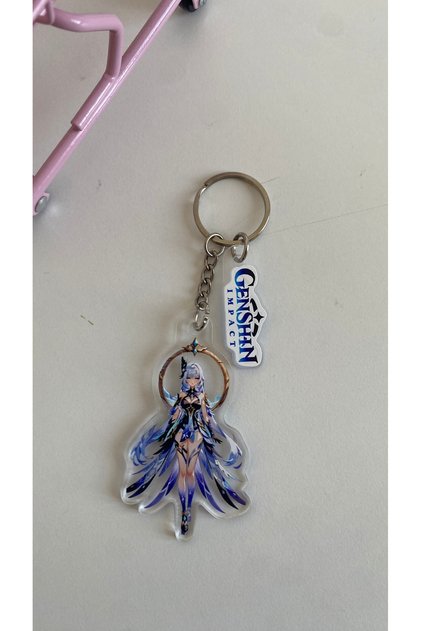 Genshin Impact 2D Thick Acrylic Keychain Charm 6-7cm Kazuha Ayaka Cyno Ganyu Game Character