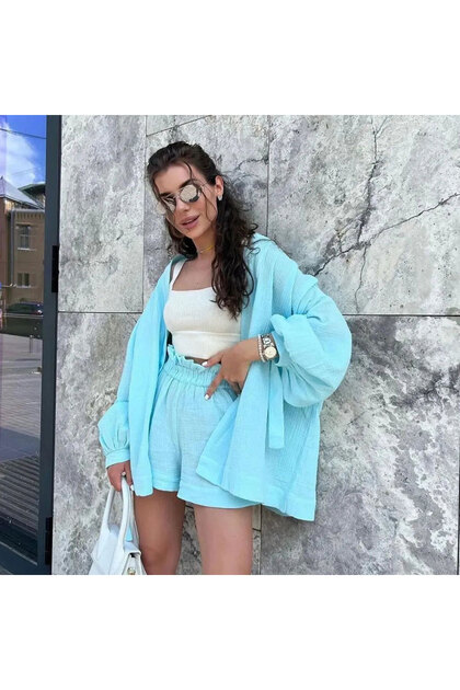 Women's Kimono & Shorts Set