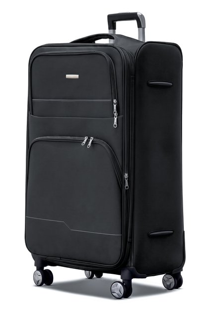 Prestige Premium Nylon Expandable Large Checked 28 Inch (30-35kg) Luggage, Soft Material, Lightweight, Combination Lock, Suitcase