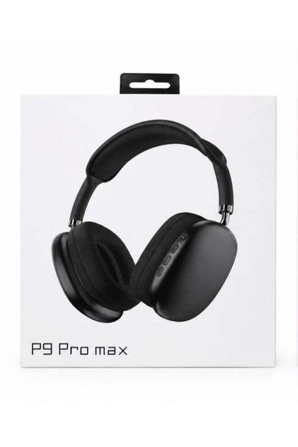 Wireless Bluetooth Headphones Pro Max Over-Ear - Stereo Sound, Deep Bass, Microphone, AUX Port and TF Card Support - Black