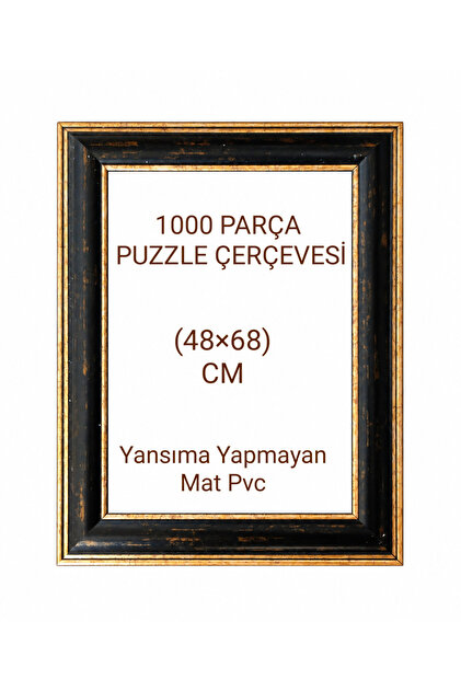 AS TİCARET Puzzle Çerçevesi 30 Mm 48x68 Cm (1000'luk) Kahverengi