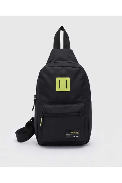 Black Zippered Boy's Backpack (17X32X6 cm)