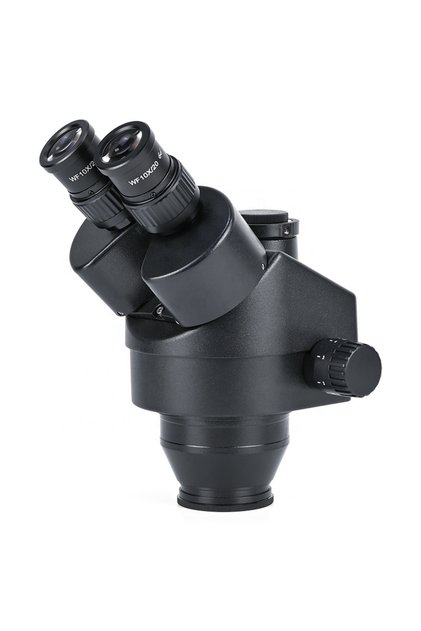 SZM Trinoküler Mikroskop Kafa Siyah - 0.5X CTV Kamera Adaptörlü Stereo Zoom Başlık (WF10X/20)