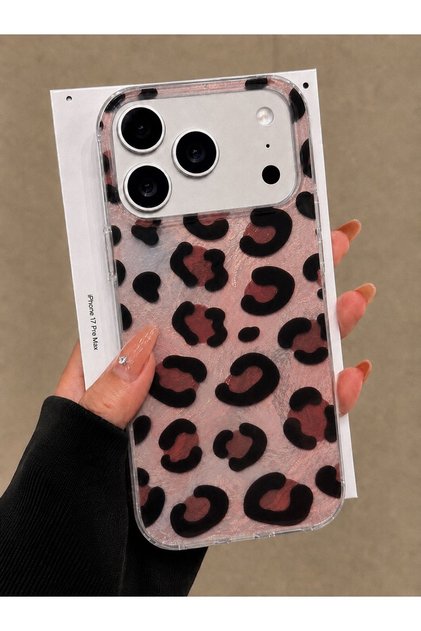 iPhone 17 PRO UYUMLU (içten Baskılı) Parlak Desenli Yanları Yumuşak Şeffaf Gösterişli Telefon Kılıfı