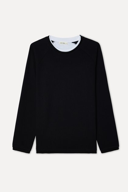 Men's Black Crew Neck Sweatshirt