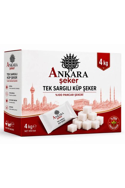 Tek Sargılı Küp Şeker 4 kg