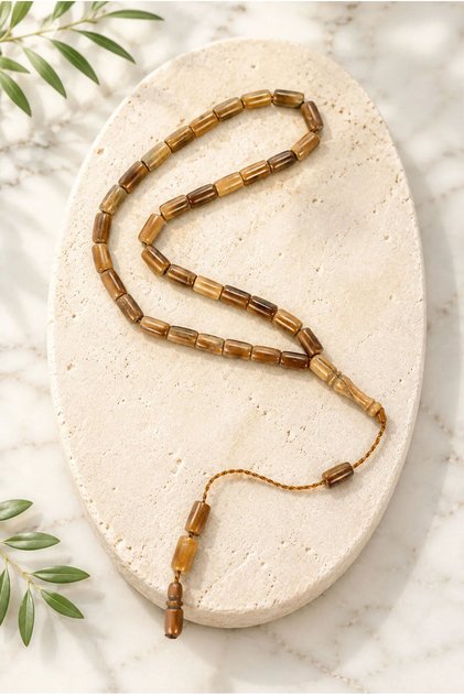 33-Piece Kuka Prayer Beads 5 X 12 mm – Capsule Cut Classic Kuka Prayer Beads Iznk
