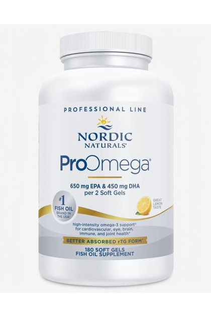ProOmega, 1280 mg Omega-3, High Potency, Lemon, 180 Count High Potency Fish Oil with EPA & DHA