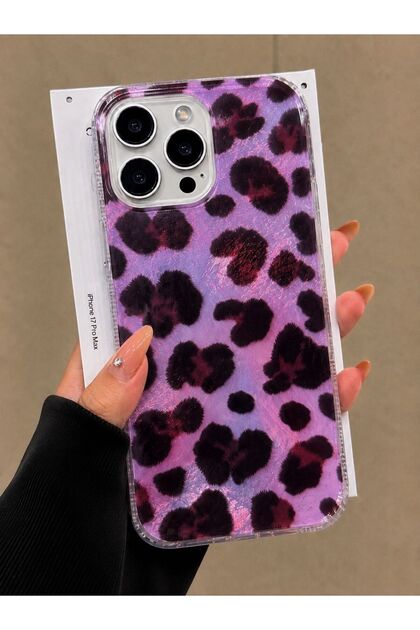 iPhone 14 Pro Max Compatible (Internally Printed) Shiny Patterned Soft Transparent Glossy Phone Case