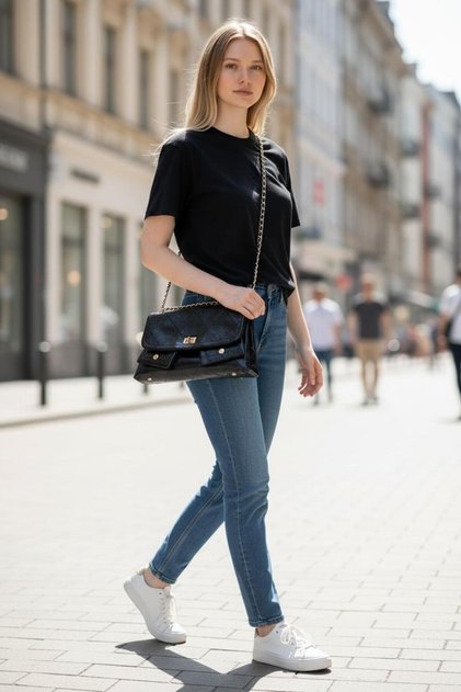 Imported Chain Strap Pocket Model Shoulder Bag 27393