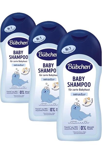 Baby Shampoo 200 ml Set of 3 – for Sensitive Baby Hair