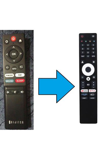Dijitsu Smart Tv Kumandası-Resimde Sağdaki Gönderilir