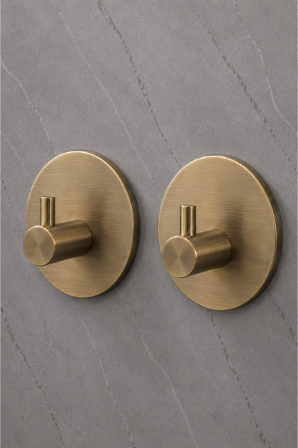 2 ADET Oval Paslanmaz Çelik Banyo Askısı/Bornoz Askısı / Havlu Askısı/ Lif Askı /Havluluk - YENİ TASARIM