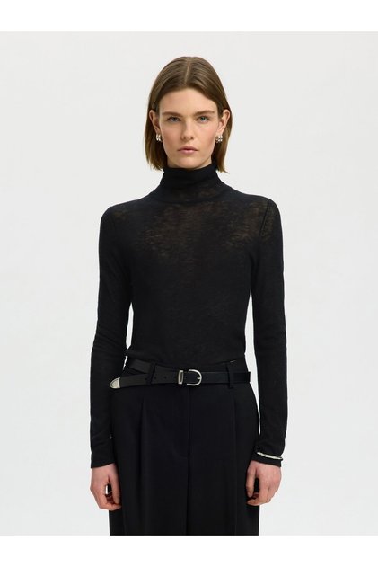 Rollkragenpullover aus Merinowolle