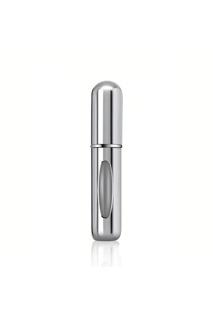 1 piece silver Mini Refillable Perfume Atomizer Aluminum, Travel Perfume Atomizer 5ml, Portable Perf
