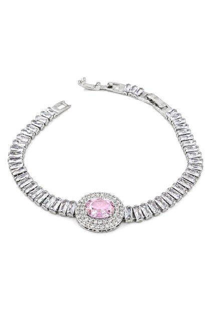 Special Edition Color Oval Model Baguette Waterway Bracelet (17+2 CM)