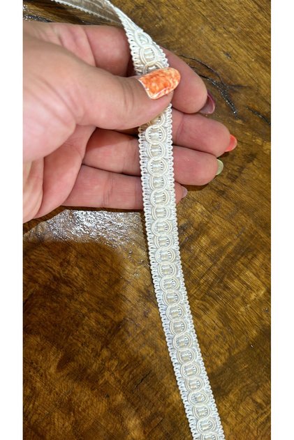 100x1 Cm Panglică pentru Broderie Accesoriu de Cusut Alb