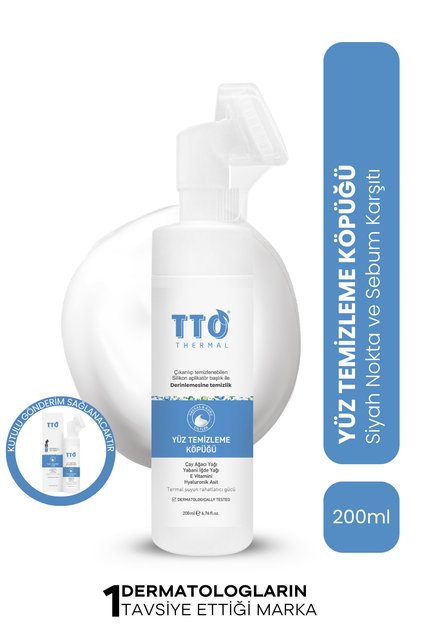 Yüz Temizleme Köpüğü Demodex'e Eğilimli Ciltler İçin 200 ml Aplikatörlü Thermal