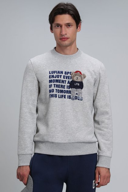 Bud Men's Sweatshirt Gray