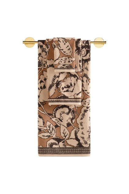 Caressa Yarn Dyed 3-Piece Towel Set Caramel