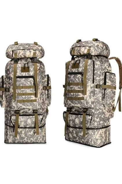 Rucsac tactic militar impermeabil de 80L, foarte util pentru drumeții, camping și călătorii 30x22x84 cm