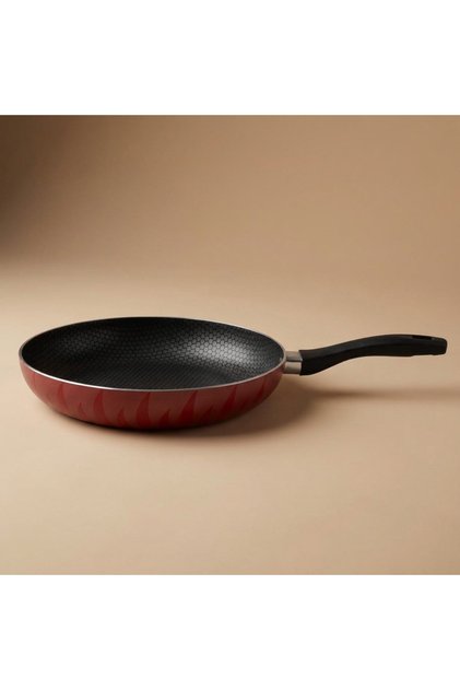 Al Saif Gallery Tefal Red Flame Cooking Pan, 32 cm - Red Black