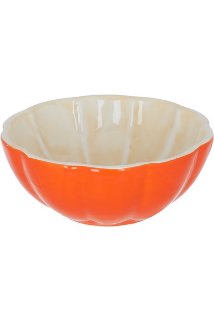 Al Saif Gallery Orange Shape Porcelain Sweet Plate, 12×12×5.4 - Orange
