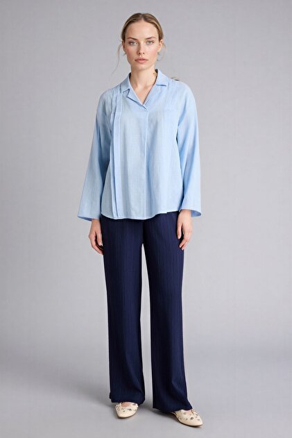 Pantaloni Regular Fit cu picior drept, cu textură Gofre H0551AX26SP