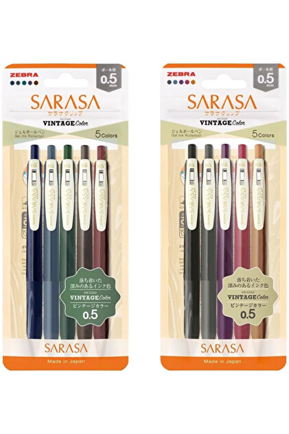 Zebra Sarasa 0.5mm Z Box 25'li Jel Kalem Seti Plastik Çantalı Set