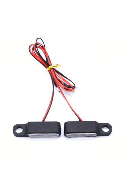 6 Lights Black Shell 2Pcs Motorcycle LED Mini Turn Signals 12V Motorcycle Scooter Handlebar Indicato