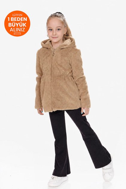 PELUŞ MONT KAPÜŞONLU İÇİ ASTARLI