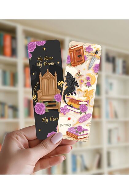 Çift Taraflı Kitap Ayracı No:001 - Enchanted Library